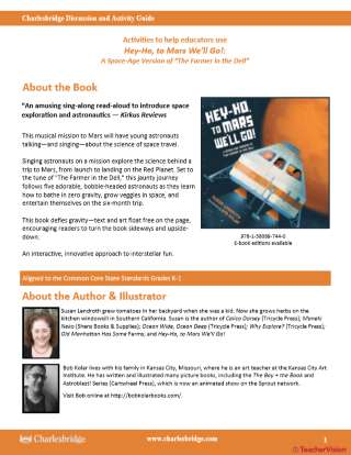 Hey, Ho! To Mars We'll Go Book Activity Guide