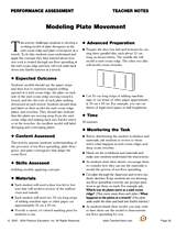 Modeling Plate Movement