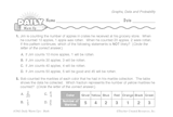 Math Warm-Up 157 for Gr. 5 & 6: Graphs, Data & Probability